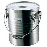 保温食缶JIK-S10　高性能タイプ　シャトルドラム18-8　3022800　（取寄品）