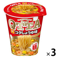 カップ麺　マルちゃんQTTA（クッタ）　しょうゆラーメン　78g　1セット（3個）　東洋水産