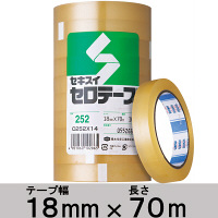 積水化学工業 セロテープ（R） 18mm×70m C252X14 1セット（50巻：10巻