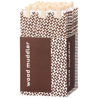 【アウトレット】木製コーヒーマドラー　コーヒービーンズ　紙袋入り　1箱（100本入）