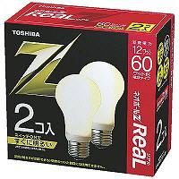 東芝ライテック　電球形蛍光ランプ　E26口金（電球60Wタイプ）A形　ネオボールZリアル　EFA15EL12R-2P　1箱（2個入）