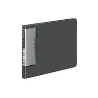 コクヨ　クリヤーブック（ウェーブカット・固定式）　A5ヨコ20ポケット　ダークグレー　ラ-T567DM　1セット（40冊）