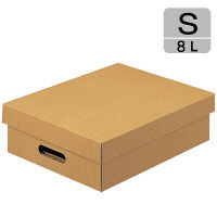 アスクル　ダンボール収納ボックス（組立式）　S　無地　1セット（5個）　段ボール  オリジナル
