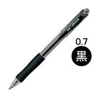 油性ボールペン VERY楽ノック 0.7mm 黒 10本 ノック式 SN-100-07 三菱鉛筆uniユニ