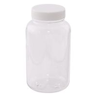 三宝化成 ペット広口瓶 500mL 1-7402-03 1セット(10本)（直送品）
