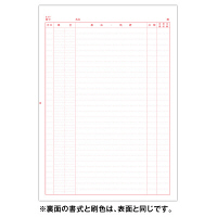 小林クリエイト 歯科診療録2号紙（A4サイズ） 赤色 2-A4AK 1袋（100枚入）