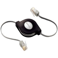 【アウトレット】エレコム　Cat6準拠携帯巻取LANケーブル　LD-MCTG/BK