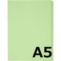 アスクル カラーペーパー A5 グリーン 1冊（500枚入）  オリジナル