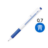 油性ボールペン VERY楽ノック 0.7mm 青 10本 ノック式 SN-100-07 三菱