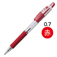 油性ボールペン ジムノックUK 0.7mm 赤 BN10-R ゼブラ - アスクル