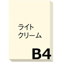 アスクル カラーペーパー B4 ライトクリーム 1箱（500枚×5冊入）  オリジナル