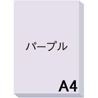 アスクル カラーペーパー A4 パープル 1冊（100枚入） オリジナル 