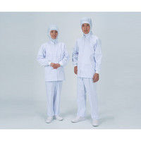 アズワン パンツ男性用 裾口ストレートタイプ 常温タイプ S ホワイト 1枚 2-8743-01（直送品）