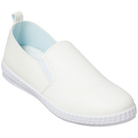 コマリヨー やわらかスリッポンシューズ6055白M 6055 1足　ナースシューズ