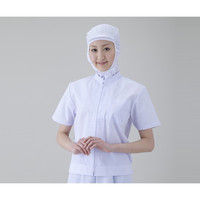 KAZEN WLD 食品用ユニフォーム女性用 半袖上着 4L 441-30 1枚 2-8960-06（直送品）