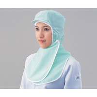 アズワン フルフードキャップ 1枚入 グリーン 2-6225-05 1枚（直送品）