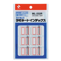 ニチバン マイタック ラミネートインデックス 中 手書き用（29×23mm） 赤 ML-232R 1箱（1200片：120片入×10袋）