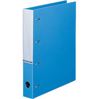 【アウトレット】アスクル　A4タテ　D型リングファイル　4穴　業務用パック　1箱（10冊入）　ブルー