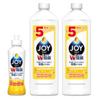 【お得なセット】除菌ジョイコンパクト JOY（ジョイ） スパークリングレモンの香り 本体（190ml）+詰め替え（770ml×2） 食器用洗剤 P&G