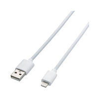 ロジテック　Lightningケーブル　USB(A)[オス] - Lightningコネクタ[オス]　ホワイト　1.5m　LHC-FUAL15WH