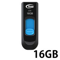 【アウトレット】TEAMジャパン Team製スライド式USBメモリー 16GB TC14116GL01 USB2.0メモリ 1個