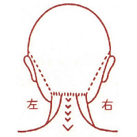 サンビー 人体略図ゴム印 女性顔42 『女性顔背面』 JING-42  1個（取寄品）