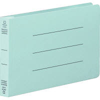 【アウトレット】キングジム　フラットファイルクイックイン　A4タテ1/3（伝票サイズ）　青　4480アオ　1パック（10枚入）