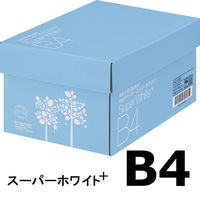 コピー用紙 マルチペーパー スーパーホワイト+ B4 1箱（2500枚：500枚