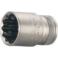 トラスコ中山 TRUSCO ソケット 12角タイプ 差込角12.7 対辺15mm T4-15W 1個 301-3391（直送品）