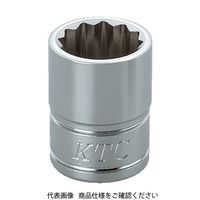 京都機械工具 KTC 9.5sq.ソケット(十二角) 対辺寸法22mm 差込角9.5mm 全長28mm B3-22W 1個 307-3912（直送品）