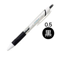 油性ボールペン ジェットストリーム単色 0.5mm 白軸 黒インク 10本 SXN-150-05 三菱鉛筆uni ユニ