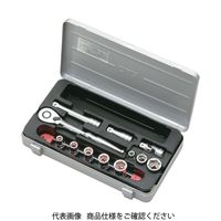 京都機械工具 KTC 9.5sq.ソケットレンチセット(26点) 差込角9.5mm 26点セット 6角 12角 TB3X20 1セット（直送品）