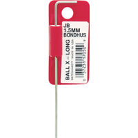 ボンダス ボールポイント・Lーレンチ エクストラロング 1.5mm JB1.5MM 1本 297-1658