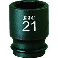京都機械工具 KTC 9.5sq.インパクトレンチ用ソケット(セミディープ薄肉)21mm BP3M-21TP 1個 359-7300（直送品）
