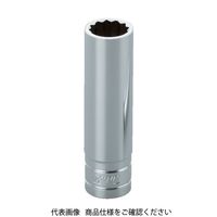 京都機械工具 KTC 9.5sq.ディープソケット(十二角)21mm 差込角9.5mm 全長70mm B3L-21W 1個 307-4307（直送品）