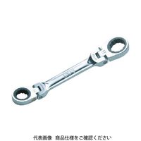 京都機械工具 KTC ショートラチェットめがねレンチ(両頭首振りタイプ) 17X19mm MR1S-1719F 1丁(1個)（直送品）