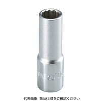 TONE ディープソケット(12角) 対辺寸法24mm 全長64mm 3D-24L 1個 122-4573（直送品）