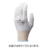 【ウレタン背抜き手袋】 ショーワグローブ 被膜強化パームフィット手袋 B0501 ホワイト M 1セット（10双：1双×10）