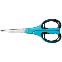 コクヨ　ハサミ　エアロフィット　グルーレスタイプ（ワイドハンドル）　青　ハサ-P210NB