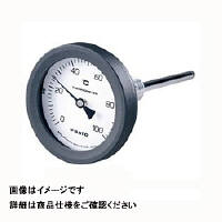 佐藤計量器製作所 バイメタル温度計 BMーTー75P (0/200°C、 L=100mm、 R(PT) 1/2) 2096-00 1個（直送品）