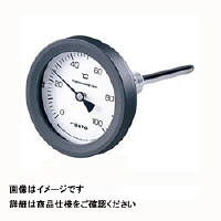 佐藤計量器製作所 バイメタル温度計 BM-T-75P （0/200℃、 L＝50mm、 R（PT） 1/2） 2095-00 1個（直送品）