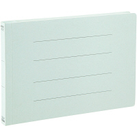 アスクル　フラットファイル　A5ヨコ　エコノミータイプ　10冊　ブルー　水色  オリジナル