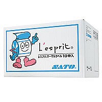 サトーヘルスケア　レスプリ用サーマルラベル　幅90mm　スリット入　業務用パック　1箱（10巻入）