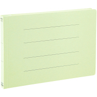アスクル フラットファイル A5ヨコ グリーン エコノミータイプ 10冊  オリジナル