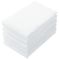 使用不可【アウトレット】長いタオル 白 1パック（5枚入）