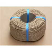 高木綱業 麻ロープ 4mm×200m 36-5312 1セット(5本:1本×5個)（直送品）