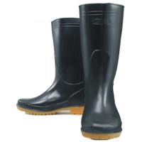 使用不可おたふく手袋　耐油長靴　黒　25.5cm　1足　（直送品）