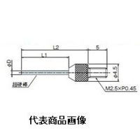 テクロック 超硬付フラットニードル測定子 ZSー581 1個（直送品）