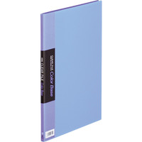 キングジム　クリアーファイルカラーベース（タテ入れ）　A4タテ　10ポケット　青　1セット（30冊：10冊入×3箱）