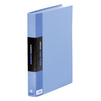 キングジム　クリアーファイルカラーベース（タテ入れ）　A4タテ　60ポケット　青　1セット（10冊：5冊入×2箱）